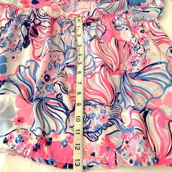 *Lilly Pulitzer Rivera Smocked Midi Dress in Make a Splash Prosecco Pink Size S - Picture 11 of 13